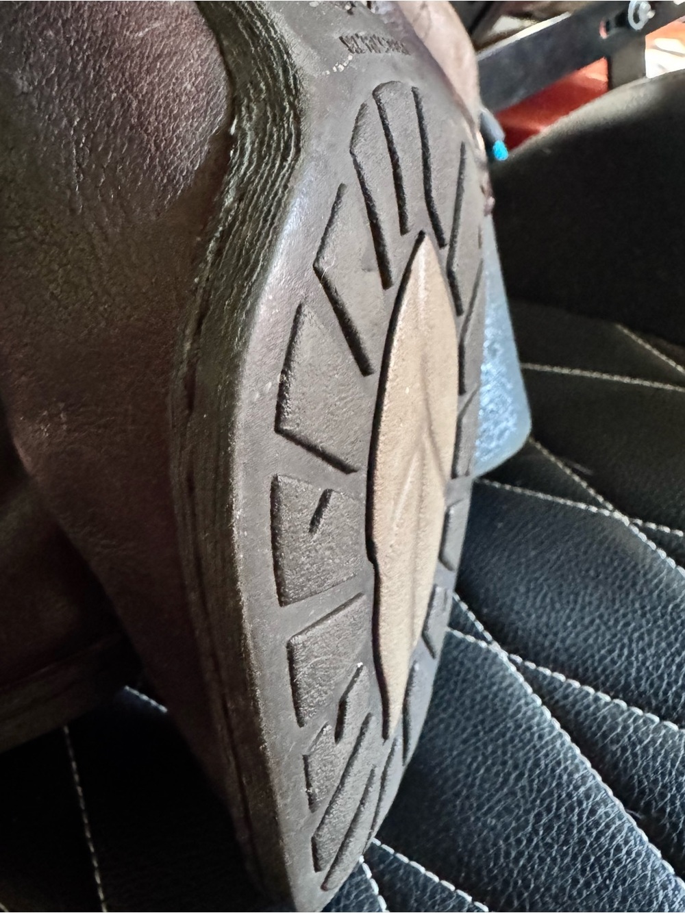 Born Two-Tone Brown Suede & Leather Western Heeled Boots - Picture 8 of 11